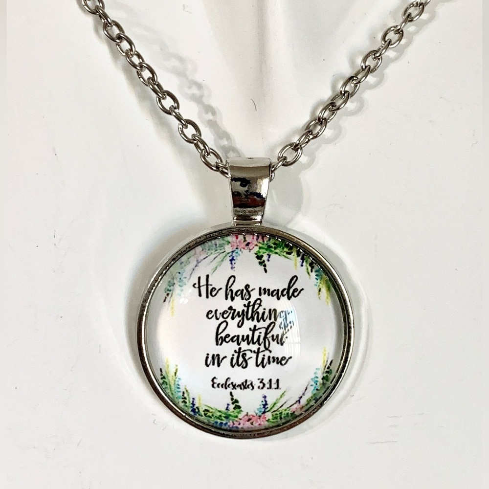 Faith based pendant necklace.